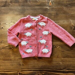 Baby Boden Charming Pink Sheep Sweater